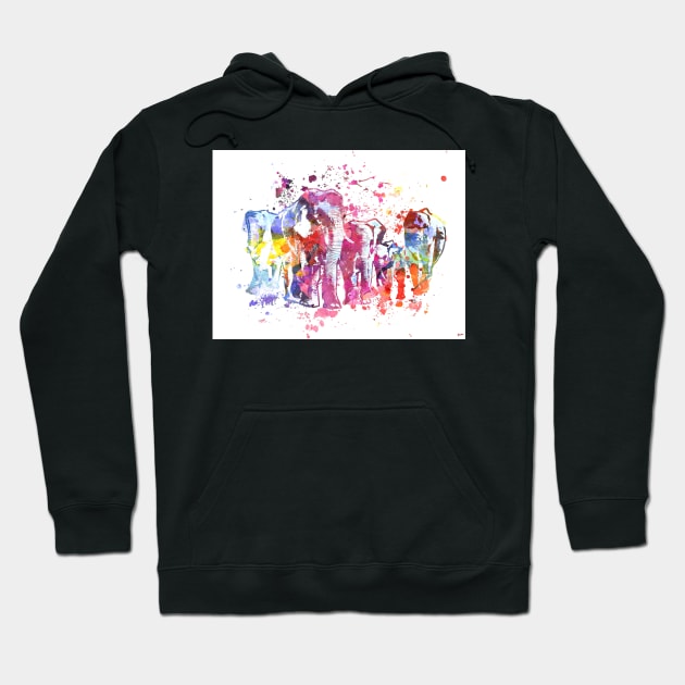 Elephants Splash Hoodie by danieljanda